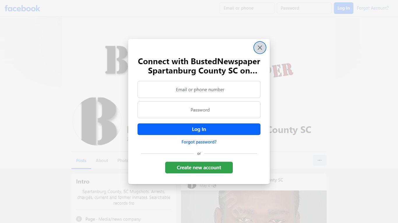 BustedNewspaper Spartanburg County SC - Facebook